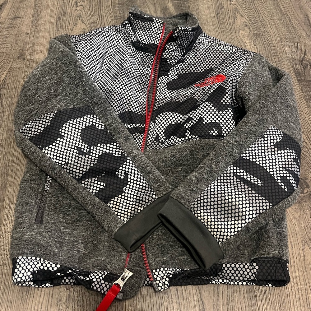north face Jacket with Red Accents